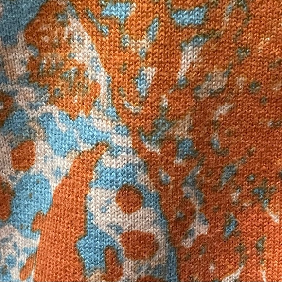 Sundance Button Up Cardigan Knit Cotton Geometric Paisley Floral Small - Picture 5 of 7